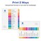 Avery 12 Tab Dividers for 3 Ring Binders, Customizable Table of Contents, Multicolor Tabs, 6 Sets (11196)